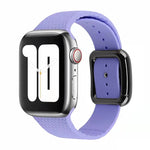 Dây đồng hồ silicone khóa đen cho Apple Watch Series, 7 41mm / 6&SE&5&4 40mm / 3&2&1 38mm
