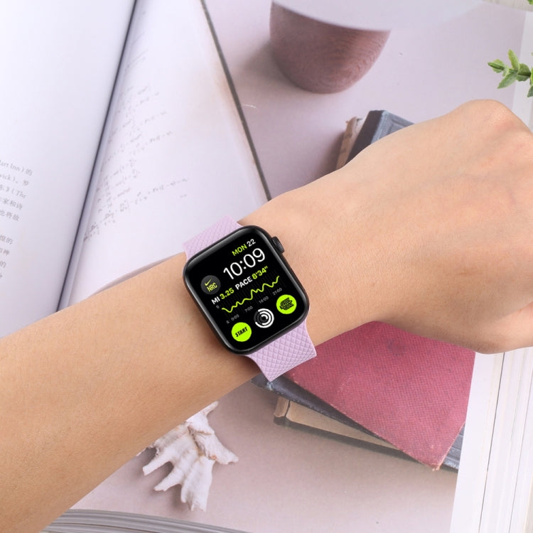 Dây đồng hồ silicone khóa đen cho Apple Watch Series, 7 41mm / 6&SE&5&4 40mm / 3&2&1 38mm