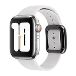 Dây đồng hồ silicone khóa đen cho Apple Watch Series, 7 45mm / 6&SE&5&4 44mm / 3&2&1 42mm