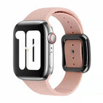 Dây đồng hồ silicone khóa đen cho Apple Watch Series, 7 45mm / 6&SE&5&4 44mm / 3&2&1 42mm