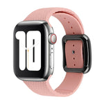 Dây đồng hồ silicone khóa đen cho Apple Watch Series, 7 45mm / 6&SE&5&4 44mm / 3&2&1 42mm