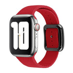 Dây đồng hồ silicone khóa đen cho Apple Watch Series, 7 45mm / 6&SE&5&4 44mm / 3&2&1 42mm