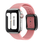 Dây đồng hồ silicone khóa đen cho Apple Watch Series, 7 45mm / 6&SE&5&4 44mm / 3&2&1 42mm
