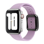 Dây đồng hồ silicone khóa đen cho Apple Watch Series, 7 45mm / 6&SE&5&4 44mm / 3&2&1 42mm