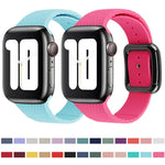 Dây đồng hồ silicone khóa đen cho Apple Watch Series, 7 45mm / 6&SE&5&4 44mm / 3&2&1 42mm