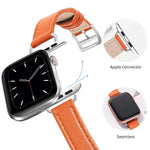 Dây đồng hồ da bò 14mm cho Apple Watch Series, 7 41mm/6&SE&5&4 40mm/3&2&1 38mm, 7 45mm/6&SE&5&4 44mm/3&2&1 42mm