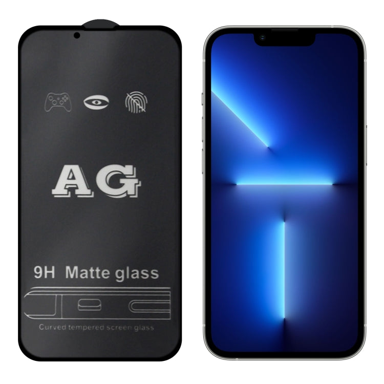 For iPhone 17e / 16e / 13 / 13 Pro AG Matte Frosted Full Cover Tempered Glass Film, For iPhone 16e / 13 / 13 Pro  (1 PC), For iPhone 13 Pro Max (1 PC)