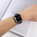 Dây đồng hồ TPU họa tiết Litchi cho Apple Watch Series, 7 41mm / 6&SE&5&4 40mm / 3&2&1 38mm, 7 45mm / 6&SE&5&4 44mm / 3&2&1 42mm