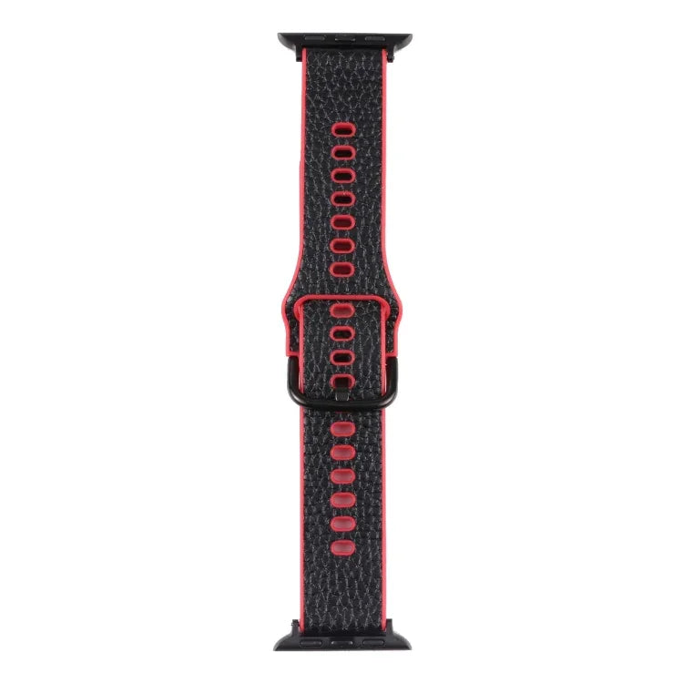 Dây đồng hồ TPU họa tiết Litchi cho Apple Watch Series, 7 41mm / 6&SE&5&4 40mm / 3&2&1 38mm, 7 45mm / 6&SE&5&4 44mm / 3&2&1 42mm