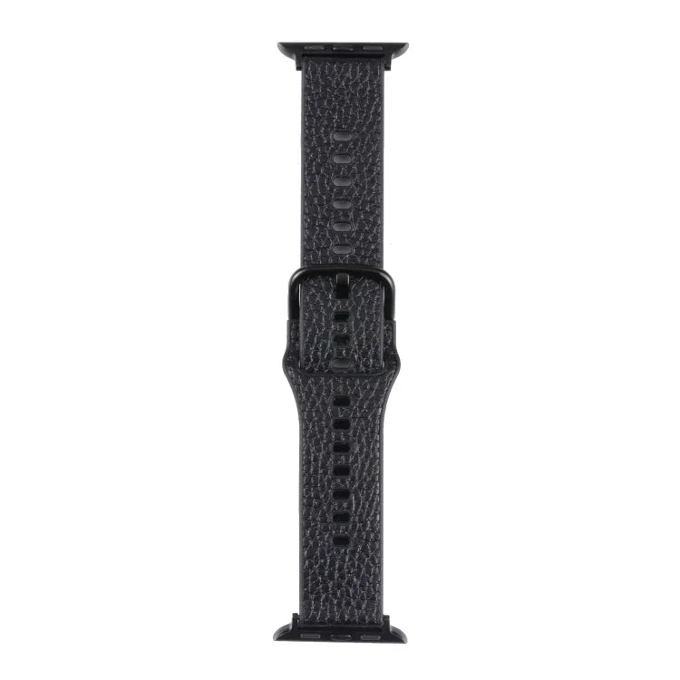 Dây đồng hồ TPU họa tiết Litchi cho Apple Watch Series, 7 41mm / 6&SE&5&4 40mm / 3&2&1 38mm, 7 45mm / 6&SE&5&4 44mm / 3&2&1 42mm