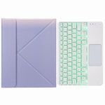 Bao da bàn phím Bluetooth có đèn nền cảm ứng H-102CS với giá đỡ ba gấp phía sau, dành cho iPad 10.2 2020 & 2019 / Pro 10.5 inch