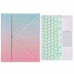 Bao da bàn phím Bluetooth có đèn nền cảm ứng H-102CS với giá đỡ ba gấp phía sau, dành cho iPad 10.2 2020 & 2019 / Pro 10.5 inch