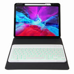 Bao da bàn phím Bluetooth đèn nền đơn sắc H-102S với giá đỡ ba gấp phía sau, dành cho iPad 10.2 2020 & 2019 / Pro 10.5 inch, dành cho iPad 9.7 2018 & 2017, dành cho iPad Pro 11 inch 2021 & 2020 & 2018 / Air 2020 10.9