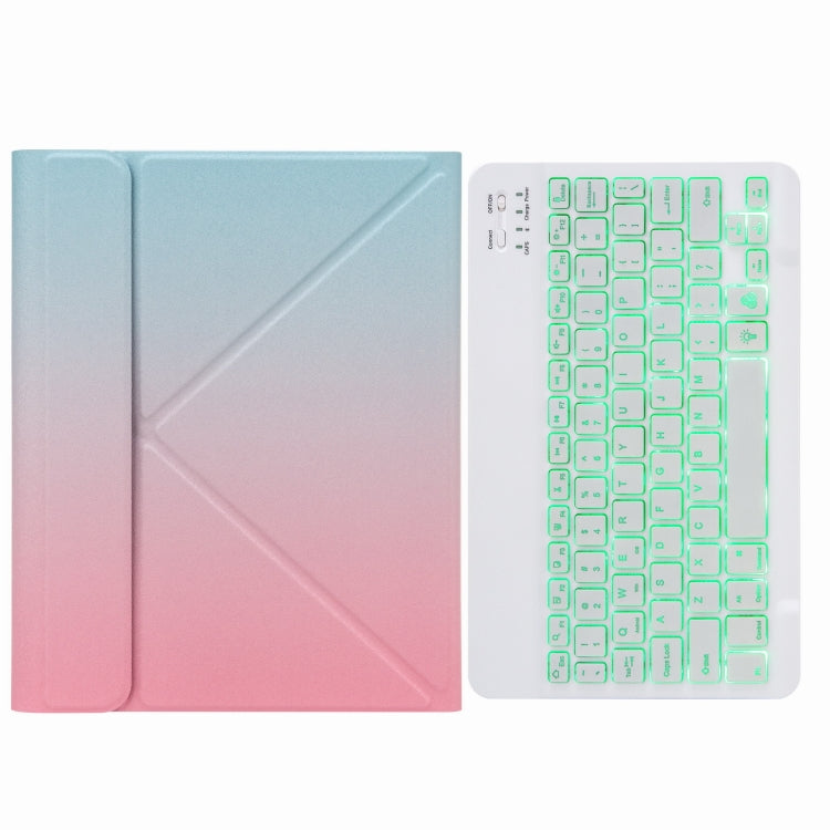 Bao da bàn phím Bluetooth đèn nền đơn sắc H-102S với giá đỡ ba gấp phía sau, dành cho iPad 10.2 2020 & 2019 / Pro 10.5 inch, dành cho iPad 9.7 2018 & 2017, dành cho iPad Pro 11 inch 2021 & 2020 & 2018 / Air 2020 10.9