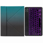 Bao da bàn phím Bluetooth đèn nền đơn sắc H-102S với giá đỡ ba gấp phía sau, dành cho iPad 10.2 2020 & 2019 / Pro 10.5 inch, dành cho iPad 9.7 2018 & 2017, dành cho iPad Pro 11 inch 2021 & 2020 & 2018 / Air 2020 10.9