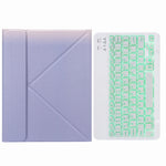 Bao da bàn phím Bluetooth đèn nền đơn sắc H-102S với giá đỡ ba gấp phía sau, dành cho iPad 10.2 2020 & 2019 / Pro 10.5 inch, dành cho iPad 9.7 2018 & 2017, dành cho iPad Pro 11 inch 2021 & 2020 & 2018 / Air 2020 10.9