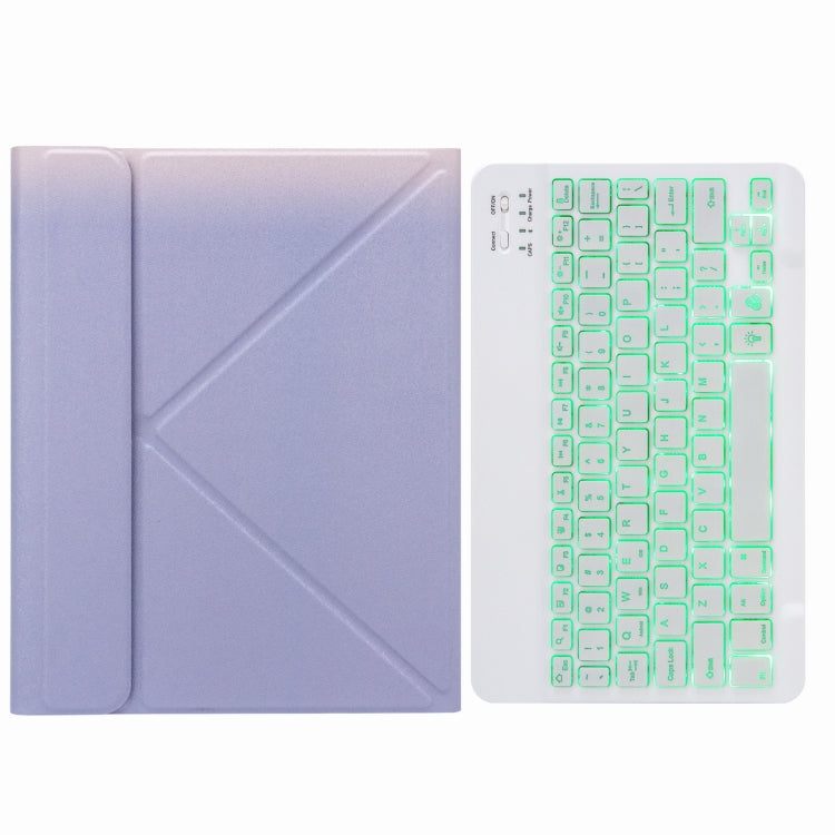 Bao da bàn phím Bluetooth đèn nền đơn sắc H-102S với giá đỡ ba gấp phía sau, dành cho iPad 10.2 2020 & 2019 / Pro 10.5 inch, dành cho iPad 9.7 2018 & 2017, dành cho iPad Pro 11 inch 2021 & 2020 & 2018 / Air 2020 10.9