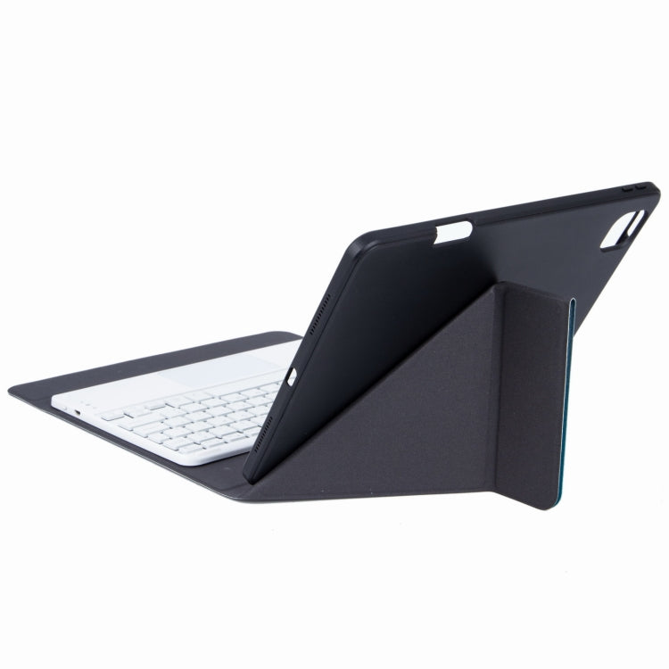 Bao da bàn phím Bluetooth cảm ứng H-097C với giá đỡ ba gấp phía sau, dành cho iPad 9.7 2018 & 2017, dành cho iPad Pro 11 inch 2021 & 2020 & 2018 / Air 2020 10.9