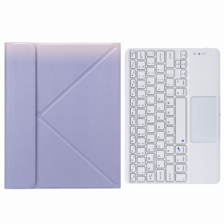 Bao da bàn phím Bluetooth cảm ứng H-097C với giá đỡ ba gấp phía sau, dành cho iPad 9.7 2018 & 2017, dành cho iPad Pro 11 inch 2021 & 2020 & 2018 / Air 2020 10.9