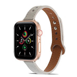 Dây đồng hồ da đinh tán đôi cho Apple Watch Series, 7 41mm / 6&SE&5&4 40mm / 3&2&1 38mm, 7 45mm / 6&SE&5&4 44mm / 3&2&1 42mm