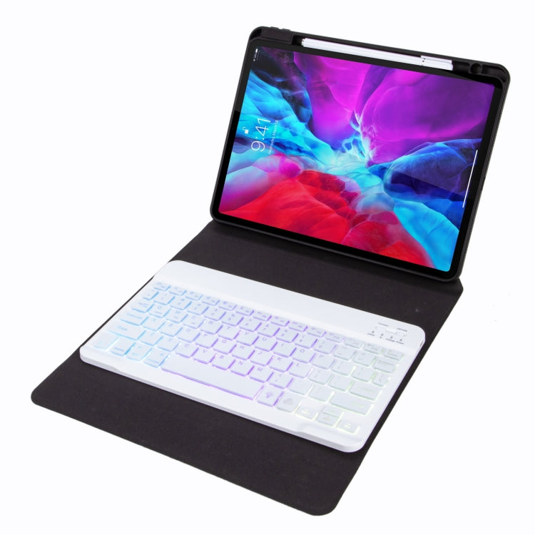 Bao da bàn phím Bluetooth H-102S3 ba màu có đèn nền với giá đỡ gập ba phía sau, dành cho iPad 10.2 2020 & 2019 / Pro 10.5 inch, dành cho iPad 9.7 2018 & 2017, dành cho iPad Pro 11 inch 2021 & 2020 & 2018 / Air 2020 10.9