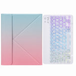 Bao da bàn phím Bluetooth H-102S3 ba màu có đèn nền với giá đỡ gập ba phía sau, dành cho iPad 10.2 2020 & 2019 / Pro 10.5 inch, dành cho iPad 9.7 2018 & 2017, dành cho iPad Pro 11 inch 2021 & 2020 & 2018 / Air 2020 10.9