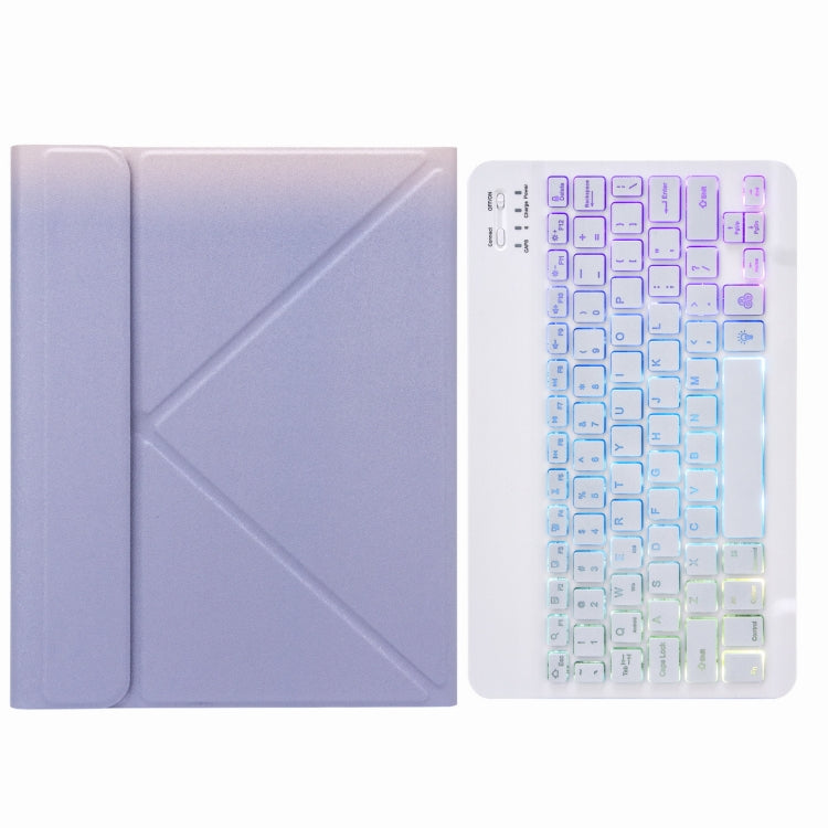 Bao da bàn phím Bluetooth H-102S3 ba màu có đèn nền với giá đỡ gập ba phía sau, dành cho iPad 10.2 2020 & 2019 / Pro 10.5 inch, dành cho iPad 9.7 2018 & 2017, dành cho iPad Pro 11 inch 2021 & 2020 & 2018 / Air 2020 10.9