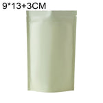 100 PCS/Set Matte Aluminum Foil Snack Stand-up Pouch, 8x12+3cm, 9x13+3cm, 10x15+3cm, 12x20+4cm