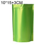 100 PCS/Set Matte Aluminum Foil Snack Stand-up Pouch, 8x12+3cm, 9x13+3cm, 10x15+3cm, 12x20+4cm
