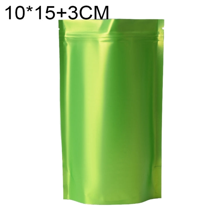 100 PCS/Set Matte Aluminum Foil Snack Stand-up Pouch, 8x12+3cm, 9x13+3cm, 10x15+3cm, 12x20+4cm