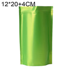 100 PCS/Set Matte Aluminum Foil Snack Stand-up Pouch, 8x12+3cm, 9x13+3cm, 10x15+3cm, 12x20+4cm
