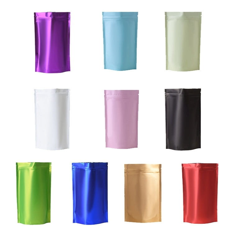 100 túi đựng đồ ăn nhẹ bằng giấy bạc nhôm mờ, kích thước 14x20+4cm, 15x22+4cm, 16x24+4cm, 18x26+4cm