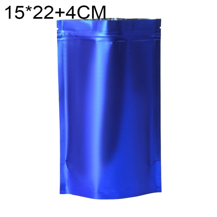 100 túi đựng đồ ăn nhẹ bằng giấy bạc nhôm mờ, kích thước 14x20+4cm, 15x22+4cm, 16x24+4cm, 18x26+4cm