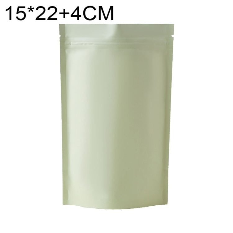 100 túi đựng đồ ăn nhẹ bằng giấy bạc nhôm mờ, kích thước 14x20+4cm, 15x22+4cm, 16x24+4cm, 18x26+4cm
