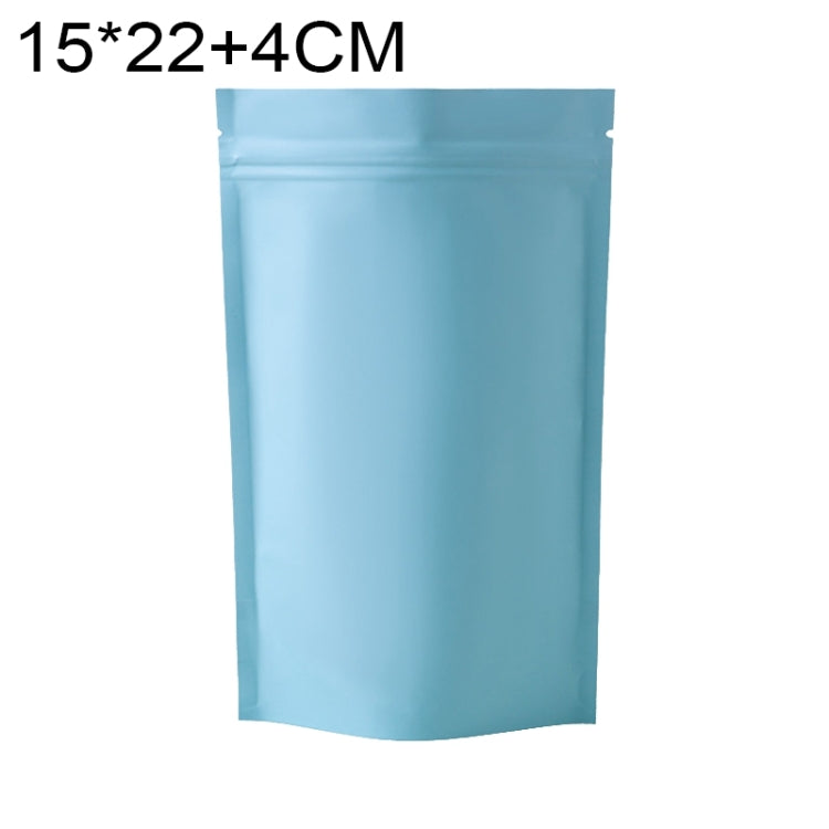 100 túi đựng đồ ăn nhẹ bằng giấy bạc nhôm mờ, kích thước 14x20+4cm, 15x22+4cm, 16x24+4cm, 18x26+4cm