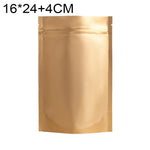 100 túi đựng đồ ăn nhẹ bằng giấy bạc nhôm mờ, kích thước 14x20+4cm, 15x22+4cm, 16x24+4cm, 18x26+4cm