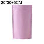 100 túi đựng đồ ăn nhẹ bằng giấy bạc nhôm mờ, kích thước 20x30+5cm