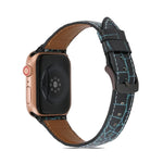 Dây đồng hồ da họa tiết cá sấu cho Apple Watch Series, 7 41mm / 6&SE&5&4 40mm / 3&2&1 38mm, 7 45mm / 6&SE&5&4 44mm / 3&2&1 42mm
