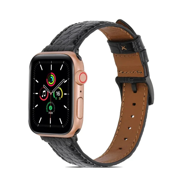 Dây đồng hồ da họa tiết cá sấu cho Apple Watch Series, 7 41mm / 6&SE&5&4 40mm / 3&2&1 38mm, 7 45mm / 6&SE&5&4 44mm / 3&2&1 42mm