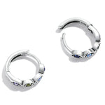 Bông tai bạc S925 Sterling mắt quỷ đá zircon cho nữ, mắt quỷ zircon