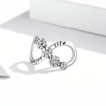 Phụ kiện vòng tay vòng cổ hạt hoa vô cực bạc S925 Sterling, hoa vô cực