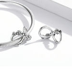 Phụ kiện vòng tay vòng cổ hạt hoa vô cực bạc S925 Sterling, hoa vô cực
