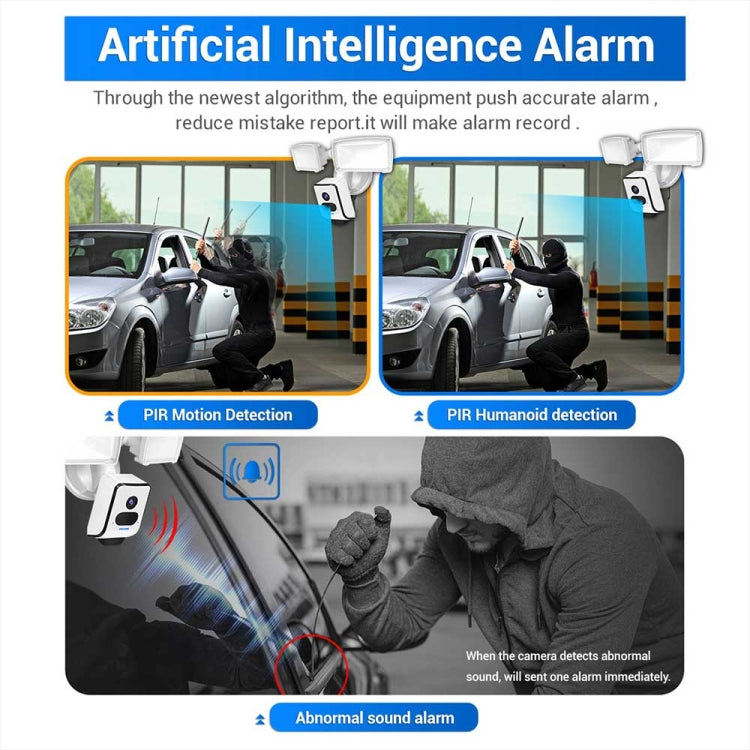 Camera IP WiFi ESCAM QF612 3MP và đèn pha, hỗ trợ quan sát ban đêm và phát hiện PIR, QF612