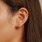 Bông tai bạc S925 Sterling ong mini cho nữ, ong mini