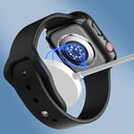 Ốp bảo vệ ROCK 2 trong 1 khung PC + kính cường lực, dành cho Apple Watch Series 9 / 8 / 7 41mm, dành cho Apple Watch Series 9 / 8 / 7 45mm