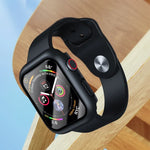 Ốp bảo vệ ROCK 2 trong 1 khung PC + kính cường lực, dành cho Apple Watch Series 9 / 8 / 7 41mm, dành cho Apple Watch Series 9 / 8 / 7 45mm