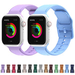Dây đồng hồ silicone cho Apple Watch Series, 7 45mm / 6&SE&5&4 44mm / 3&2&1 42mm