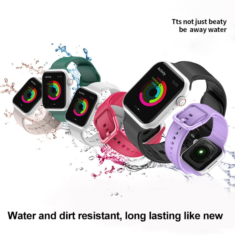 Dây đồng hồ silicone cho Apple Watch Series, 7 45mm / 6&SE&5&4 44mm / 3&2&1 42mm