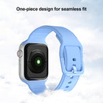 Dây đồng hồ silicone cho Apple Watch Series, 7 45mm / 6&SE&5&4 44mm / 3&2&1 42mm