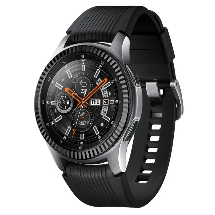 Batch Flower Stainless Steel Bezel Ring, For Samsung Galaxy Watch 46mm